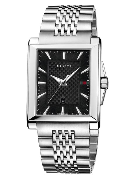 gucci watch square silver|gucci rectangular watch.